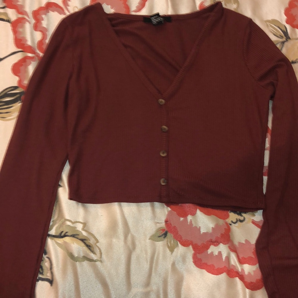 Long sleeved cropped top